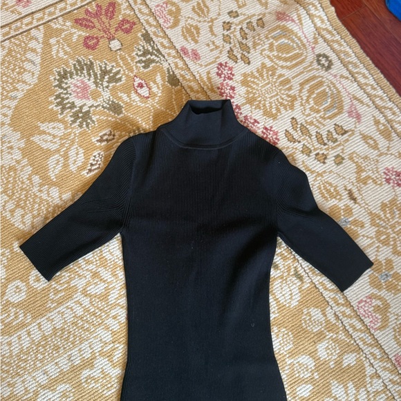 Chic Black Long Sleeve Women's Dress - Picture 4 of 4